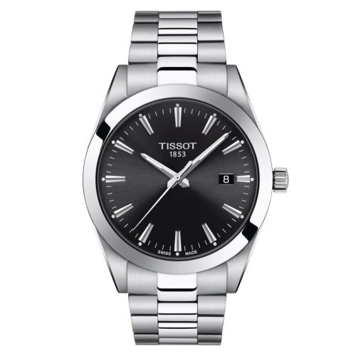 Tissot Gentleman Quartz Stainless Steel / Black / Bracelet